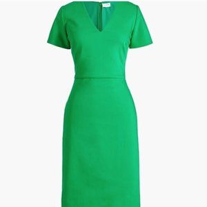 J. Crew Cap-sleeve V-neck work dress